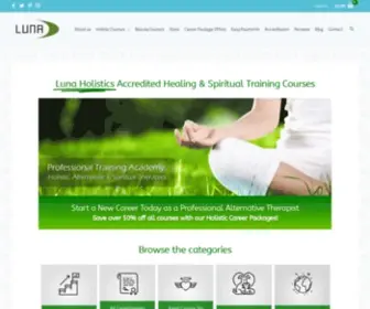 Lunacourses.com(Luna Holistic Therapy Courses) Screenshot