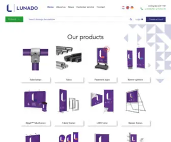 Lunadodisplay.com(Lunado B.V) Screenshot