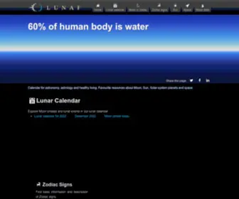 Lunaf.com(60% of human body is water) Screenshot