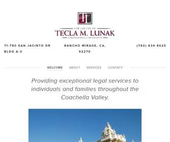 Lunaklaw.com(Law Offices of Tecla M) Screenshot