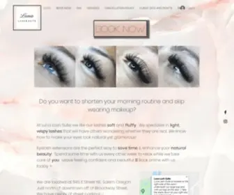 Lunalashsuite.com(Eyelash Extensions) Screenshot