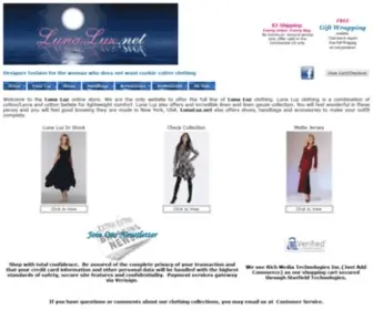 Lunaluz.net(Luna Luz clothing collections) Screenshot