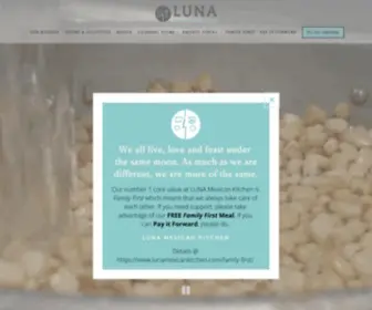 Lunamexicankitchen.com(Luna Mexican Kitchen) Screenshot