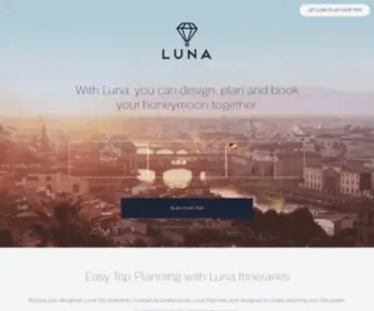 Lunamoons.com(Plan and Book Honeymoon Itineraries Together) Screenshot