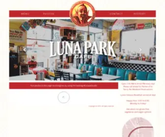 Lunaparkcafe.com(Luna Park Cafe) Screenshot