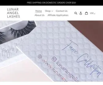 Lunarangellashes.com(Lunar Angel Lashes) Screenshot