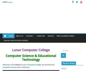 Lunarcomputercollege.com(Lunar Computer College the home of Computer Science & Technology) Screenshot
