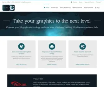 Lunarg.com(3D Graphics Software Services & Vulkan Specialists) Screenshot
