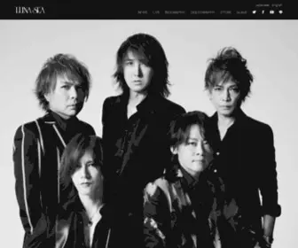 Lunasea.jp(LUNA SEA OFFICIAL WEBSITE) Screenshot