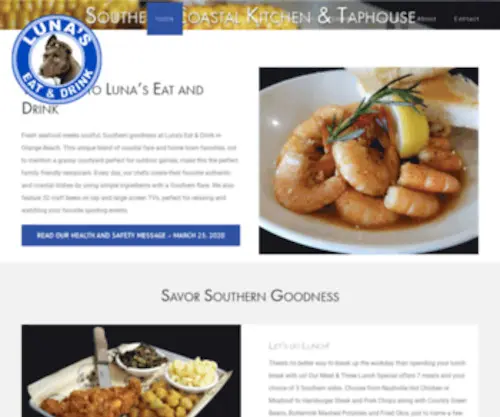 Lunaseatanddrink.com(Luna's Eat and Drink) Screenshot