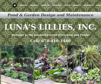 Lunaslillies.com(Pond) Screenshot