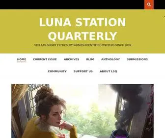 Lunastationquarterly.com(Stellar Short Fiction by Women) Screenshot