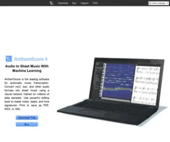 Lunaverus.com(Automatic Music Transcription Software) Screenshot