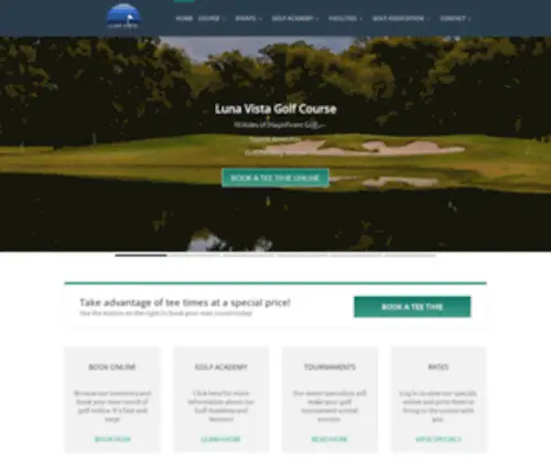 Lunavistagolf.com(Luna Vista Golf Course) Screenshot