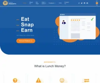 Lunchmoney.io(Restaurant PI) Screenshot