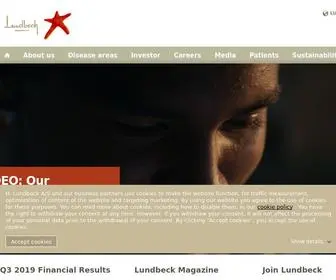 Lundbeck.com(Lundbeck Group Corporate Website) Screenshot