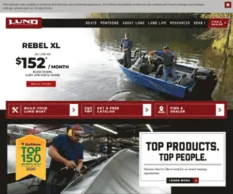 Lundboats.com(Lund Aluminum Fishing Boats) Screenshot