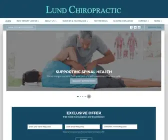 Lundchiropractic.com(Chiropractor in Encinitas) Screenshot