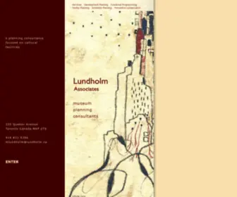 Lundholm.ca(Museum Consultant) Screenshot