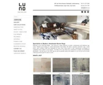 Lundruggallery.co.za(Modern, Handmade Woven Rugs) Screenshot