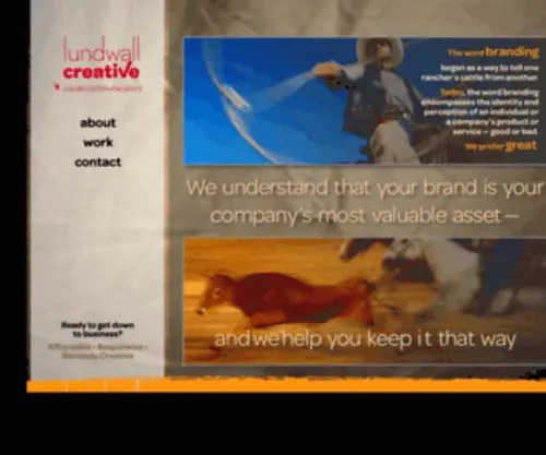 Lundwall.com(Lundwall Creative Landing Page) Screenshot