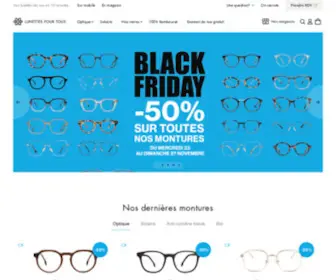Lunettespourtous.com(Vos lunettes à 10€ en 10 min partout en France) Screenshot
