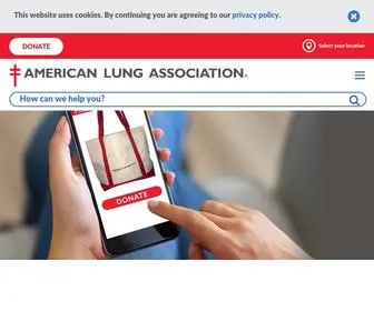 Lung.org(American Lung Association) Screenshot