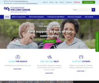 Lungcanceralliance.org(GO2 Foundation for Lung Cancer) Screenshot