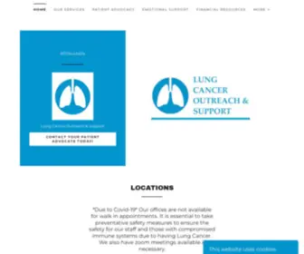 Lungcanceroutreachandsupport.org(Lung Cancer Outreach And Support) Screenshot