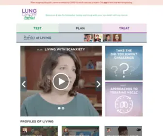Lungcancerprofiles.com(Read tips and resources for biomarker testing and your non) Screenshot