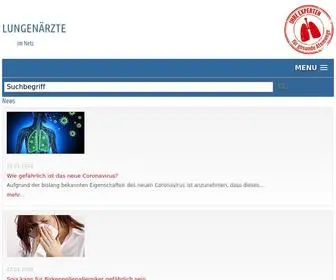 Lungenaerzte-IM-Netz.de(Startseite) Screenshot