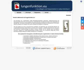 Lungenfunktion.eu(Grundlagen und Interpretation der Lungenfunktionsprüfung) Screenshot