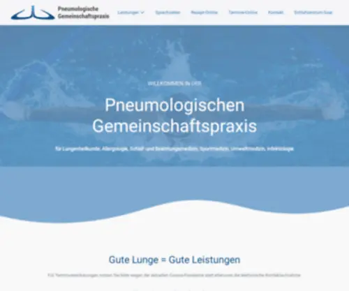 Lungenzentrum-Saarbruecken.de(Pneumologische Gemeinschaftspraxis in Saarbrücken) Screenshot