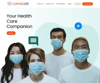 Lunivacare.com(Your HealthCare Companion) Screenshot