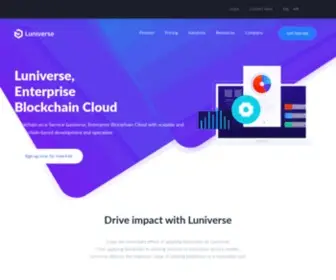 Luniverse.io(Enterprise Blockchain Cloud) Screenshot