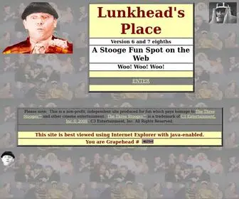 Lunkhead.net(Three Stooges) Screenshot