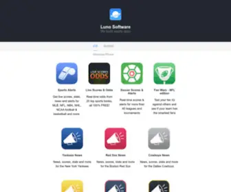 Lunosoftware.com(Sports Apps) Screenshot