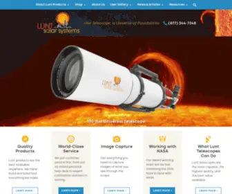 Luntsolarsystems.com(Lunt Solar Systems) Screenshot