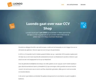 Luondo.nl(Webwinkel maken op) Screenshot