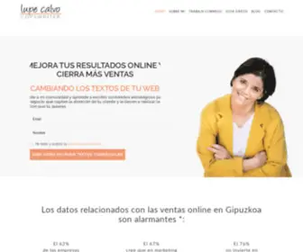 Lupecalvo.com(Lupe Calvo) Screenshot