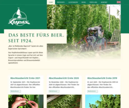Lupex-Hopfen.de(Das Beste fürs Bier) Screenshot