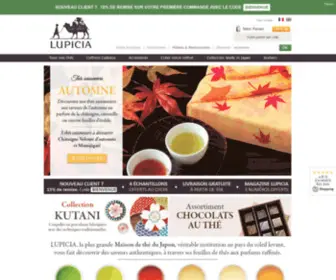 Lupicia.fr(Vente de thés haut de gamme) Screenshot