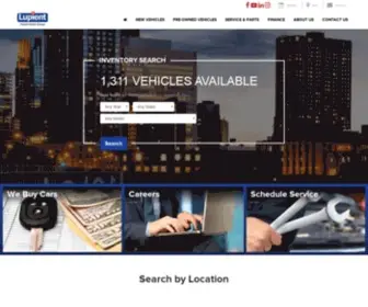 Lupient.com(Lupient Automotive Group) Screenshot