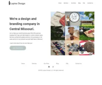 Lupinedesign.com(Laser, Graphic, and Web Design in Central Missouri) Screenshot