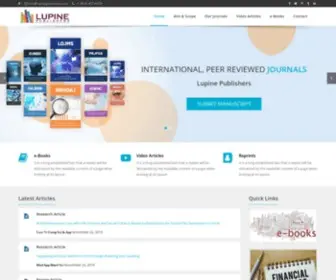 Lupinepublishersgroup.com(Lupine Publishers is) Screenshot