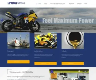 Lupromax.net.au(Engine oil additives) Screenshot