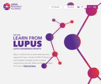 Lupusny.org(Lupus Research Alliance) Screenshot
