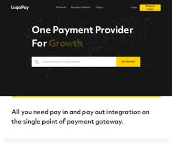 Luqapay.com(All you need pay in and pay out integration on the single point of payment gateway. Everything) Screenshot
