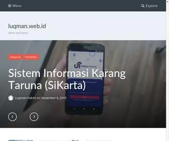 LuqMan.web.id(Share and Learn) Screenshot