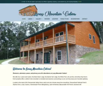 Luraymountaincabins.com(Luray Mountain Cabins) Screenshot